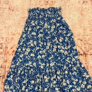 freepeople Floral Blue and White Women's Skirt